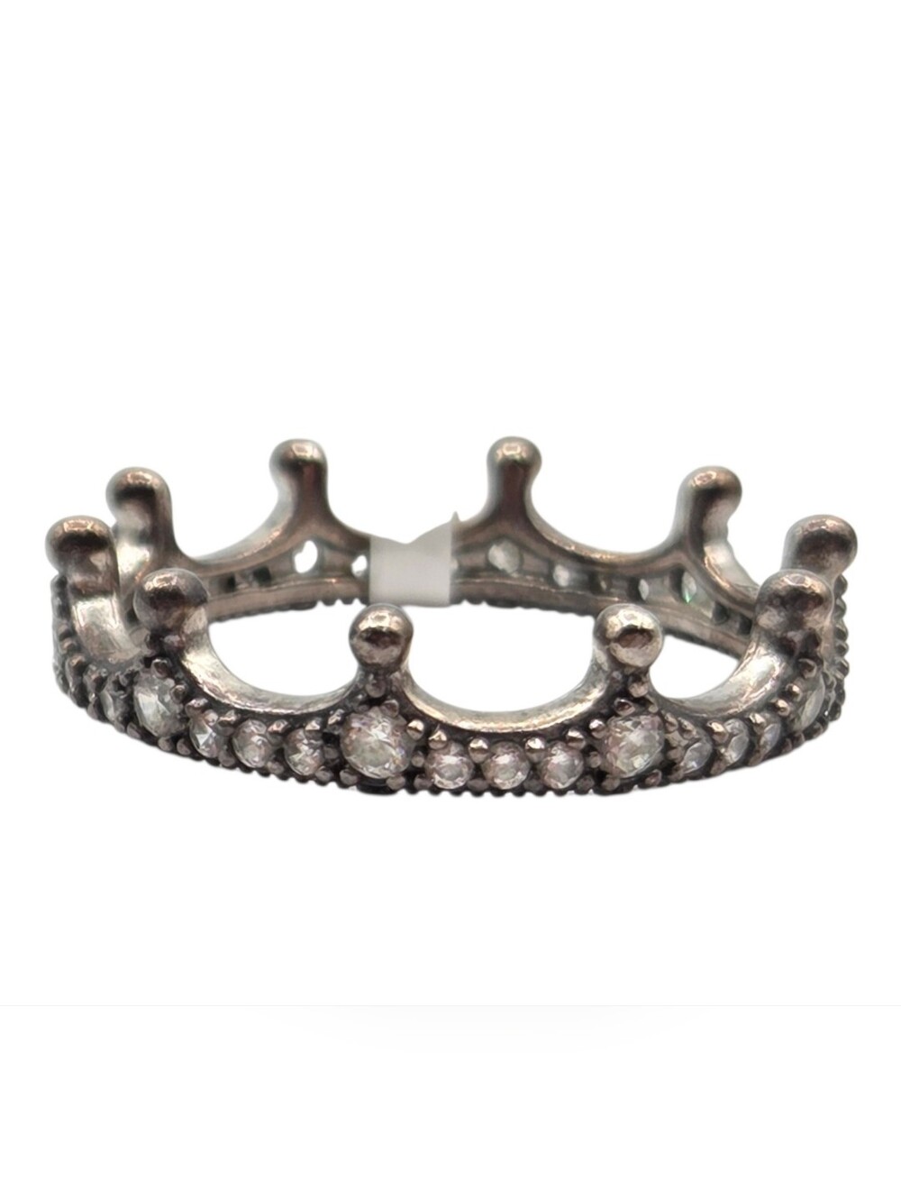 Pandora Silver Studded Crown Ring